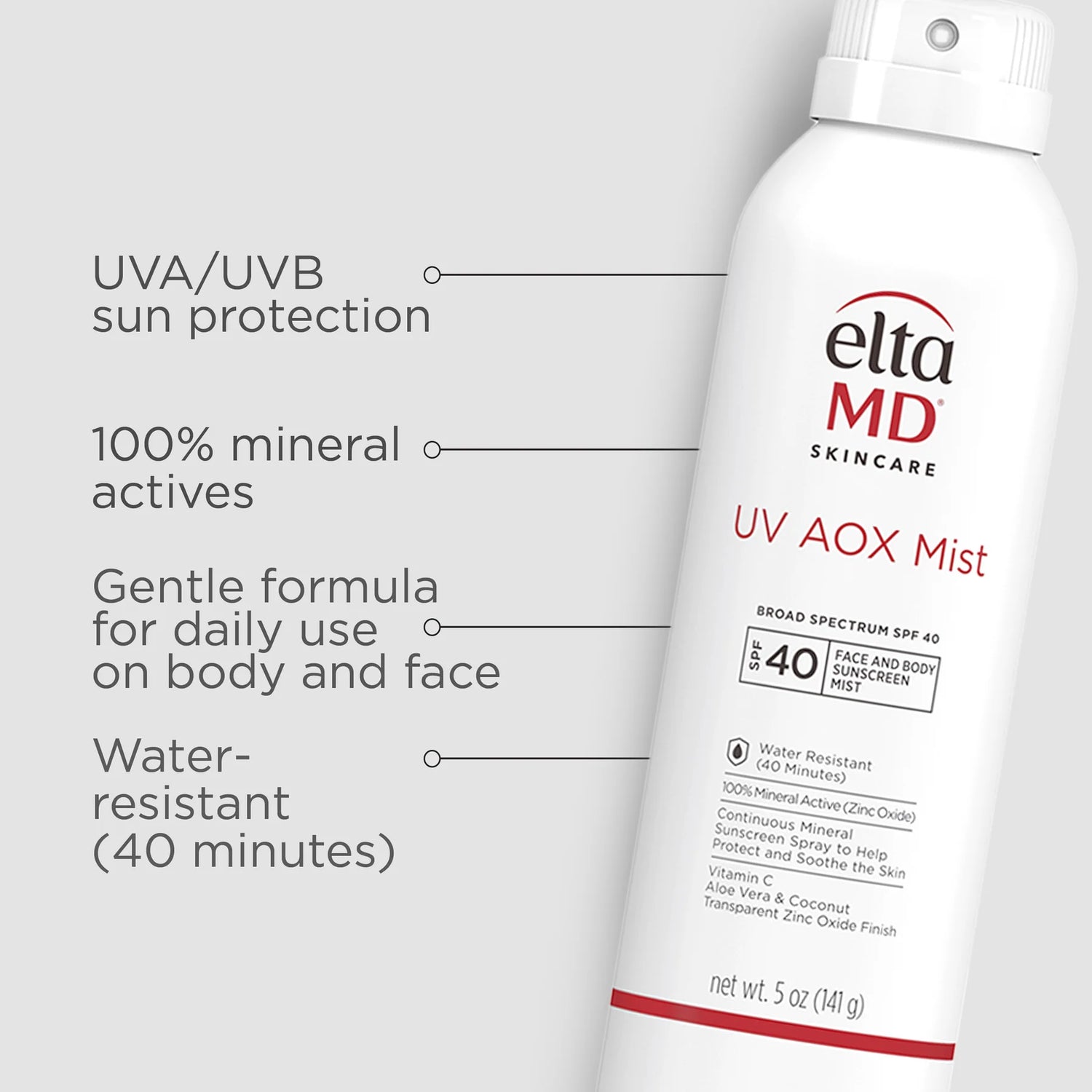 EltaMD UV AOX Mist SPF 40 Body + Face Sunscreen